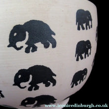 Load image into Gallery viewer, Scottish Anta Pottery Bowl Decorated with Stoneware Elephants
