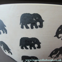 Load image into Gallery viewer, Scottish Anta Pottery Bowl Decorated with Stoneware Elephants
