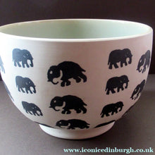 Load image into Gallery viewer, Scottish Anta Pottery Bowl Decorated with Stoneware Elephants
