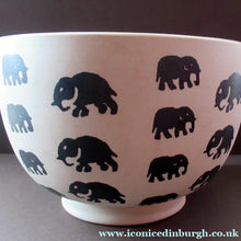 Load image into Gallery viewer, Scottish Anta Pottery Bowl Decorated with Stoneware Elephants
