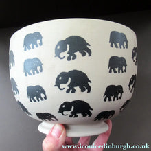 Load image into Gallery viewer, Scottish Anta Pottery Bowl Decorated with Stoneware Elephants
