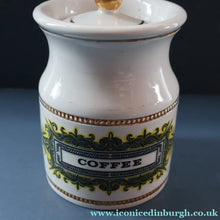 Load image into Gallery viewer, SCOTTISH POTTERY: Large Robert Stewart, Glasgow. Coffee Storage Jar or Canister. Good Condition
