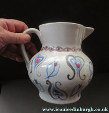 Load image into Gallery viewer, Scottish Buchan Pottery Portobello Stoneware Jug with Hearts Pattern
