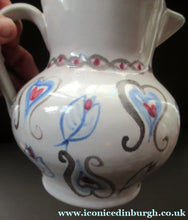 Load image into Gallery viewer, Scottish Buchan Pottery Portobello Stoneware Jug with Hearts Pattern
