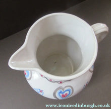 Load image into Gallery viewer, Scottish Buchan Pottery Portobello Stoneware Jug with Hearts Pattern
