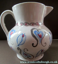 Load image into Gallery viewer, Scottish Buchan Pottery Portobello Stoneware Jug with Hearts Pattern
