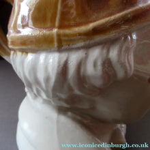 Load image into Gallery viewer, Antique Caledonian Pottery Salt Glaze Stoneware Whisky Flagon: Souter Johnny
