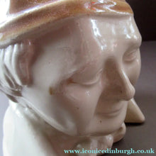 Load image into Gallery viewer, Antique Caledonian Pottery Salt Glaze Stoneware Whisky Flagon: Souter Johnny
