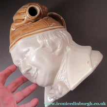 Load image into Gallery viewer, Large Stoneware Whisky Flask in the Form of SOUTER JOHNNIE from the Burn's Poem "Tam O'Shanter"
