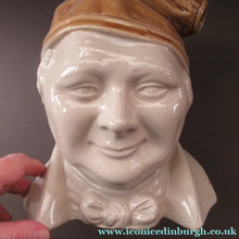 Load image into Gallery viewer, Large Stoneware Whisky Flask in the Form of SOUTER JOHNNIE from the Burn's Poem "Tam O'Shanter"
