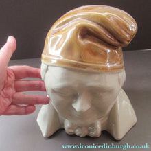 Load image into Gallery viewer, Caledonian Pottery Salt Glaze Stoneware Flagon: Souter Johnny
