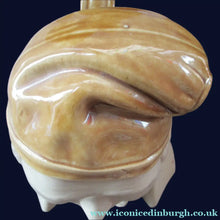 Load image into Gallery viewer, Large Stoneware Whisky Flask in the Form of SOUTER JOHNNIE from the Burn's Poem "Tam O'Shanter"

