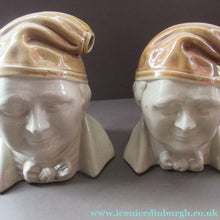 Load image into Gallery viewer, Antique Caledonian Pottery Salt Glaze Stoneware Whisky Flagon: Souter Johnny
