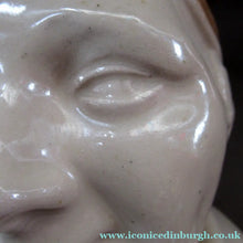 Load image into Gallery viewer, Antique Caledonian Pottery Salt Glaze Stoneware Whisky Flagon: Souter Johnny
