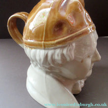 Load image into Gallery viewer, Antique Caledonian Pottery Salt Glaze Stoneware Whisky Flagon: Souter Johnny
