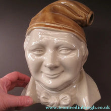 Load image into Gallery viewer, Large Stoneware Whisky Flask in the Form of SOUTER JOHNNIE from the Burn's Poem "Tam O'Shanter"
