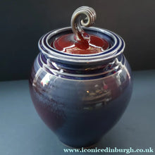 Load image into Gallery viewer, SCOTTISH POTTERY. Studio Pottery Lidded Pot by John Maguire, Perthshire
