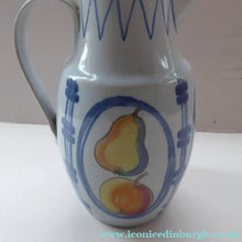 Load image into Gallery viewer, SCOTTISH POTTERY. Large Vintage 1950s BUCHAN Stoneware Coffee Pot. BRITTANY Pattern with apples &amp; pears - Scottish
