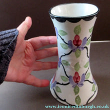 Load image into Gallery viewer, Antique Scottish Spongeware Vase Kirkcaldy Pottery
