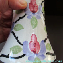 Load image into Gallery viewer, Antique Scottish Spongeware Vase Kirkcaldy Pottery
