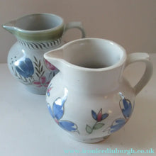 Load image into Gallery viewer, SCOTTISH POTTERY. Miniature 1950s BUCHAN Stoneware Jug with Pretty Floral Pattern - Scottish Pottery
