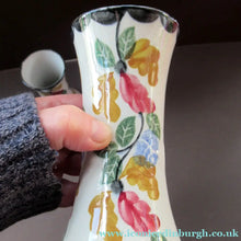 Load image into Gallery viewer, Methven Heron Pottery Kirkcaldy Ceramics Pair of Spongeware Vases
