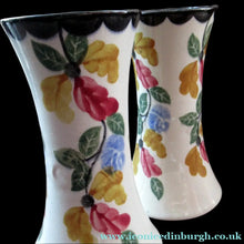 Load image into Gallery viewer, Methven Heron Pottery Kirkcaldy Ceramics Pair of Spongeware Vases
