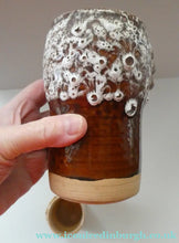 Load image into Gallery viewer, SCOTTISH POTTERY. Pair of Vintage TRAQUAIR Studio Pottery OWL Pots. Both Signed
