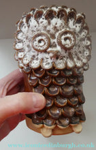 Load image into Gallery viewer, SCOTTISH POTTERY. Pair of Vintage TRAQUAIR Studio Pottery OWL Pots. Both Signed
