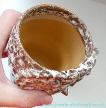 Load image into Gallery viewer, SCOTTISH POTTERY. Pair of Vintage TRAQUAIR Studio Pottery OWL Pots. Both Signed
