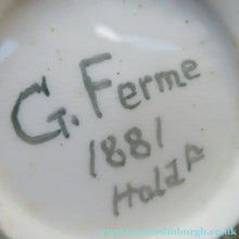 Load image into Gallery viewer, 1880s Victorian Scottish Art Pottery. Scottish Lady Artist Haddington Signed Fermes

