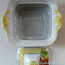 Load image into Gallery viewer, SCOTTISH POTTERY. Rare 1920s Mak Merry Hand-Painted Lidded Serving Dish. Decorated  with Fruits and Berries
