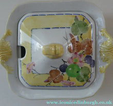 Load image into Gallery viewer, SCOTTISH POTTERY. Rare 1920s Mak Merry Hand-Painted Lidded Serving Dish. Decorated  with Fruits and Berries
