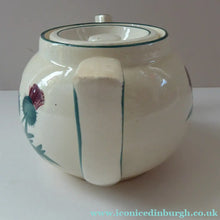 Load image into Gallery viewer, Rare 1920s Morrison &amp; Crawford ROSSLYN Ware Miniature Teapot from Grantshouse. Hand Painted Scotch Thistles

