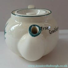 Load image into Gallery viewer, Rare 1920s Morrison &amp; Crawford ROSSLYN Ware Miniature Teapot from Grantshouse. Hand Painted Scotch Thistles
