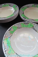 Load image into Gallery viewer, Bough Pottery Art Nouveau Shallow Bowls Scottish Pottery 1920s 1930s Richard Amour
