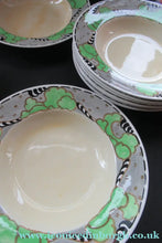 Load image into Gallery viewer, Bough Pottery Art Nouveau Shallow Bowls Scottish Pottery 1920s 1930s Richard Amour
