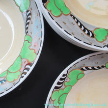 Load image into Gallery viewer, 1920s 1930s Art Nouveau Antique Scottish Pottery Bough Shallow Bowl 9 inches

