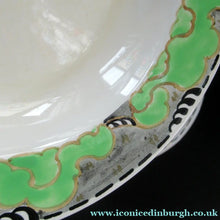 Load image into Gallery viewer, 1920s 1930s Art Nouveau Antique Scottish Pottery Bough Shallow Bowl 9 inches
