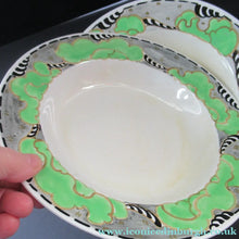 Load image into Gallery viewer, 1920s 1930s Art Nouveau Antique Scottish Pottery Bough Shallow Bowl 9 inches
