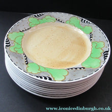 Load image into Gallery viewer, 1920s 1930s Art Nouveau Antique Scottish Pottery Bough Side Plates 10 inches
