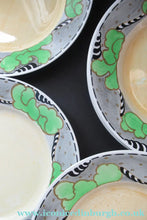 Load image into Gallery viewer, 1920s 1930s Art Nouveau Antique Scottish Pottery Bough Side Plates 10 inches
