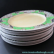 Load image into Gallery viewer, 1920s 1930s Art Nouveau Antique Scottish Pottery Bough Side Plates 9 inches
