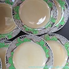 Load image into Gallery viewer, 1920s 1930s Art Nouveau Antique Scottish Pottery Bough Side Plates 9 inches
