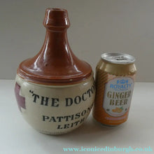 Load image into Gallery viewer, Rare BUCHAN Stoneware Whisky Jug. "THE DOCTOR" Pattisons, Leith

