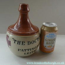 Load image into Gallery viewer, Rare BUCHAN Stoneware Whisky Jug. "THE DOCTOR" Pattisons, Leith
