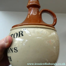 Load image into Gallery viewer, Rare BUCHAN Stoneware Whisky Jug. "THE DOCTOR" Pattisons, Leith
