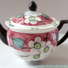 Load image into Gallery viewer, 1920s MakMerry Mak Merry Scottish Pottery Teapot. White Prunus Catherine Blair

