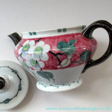 Load image into Gallery viewer, 1920s MakMerry Mak Merry Scottish Pottery Teapot. White Prunus Catherine Blair
