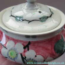 Load image into Gallery viewer, 1920s MakMerry Mak Merry Scottish Pottery Teapot. White Prunus Catherine Blair
